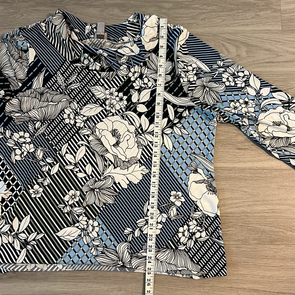 Easy wear by Chico’s Modern Floral Print Size 3 - Picture 9 of 12